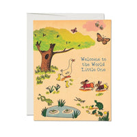 Red Cap New Baby Cards - Richard Scarry Whimsy Hollow