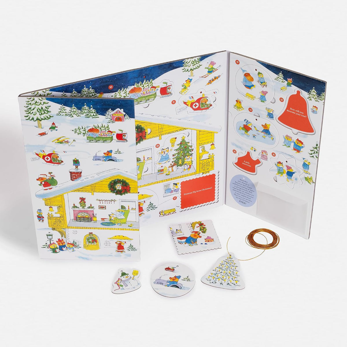 Richard Scarry's Best Advent Calendar Ever!: Count Down to Christmas with 25 Pop-Out Ornaments