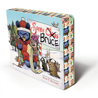 Santa Bruce Board Book with Stained Page Edges