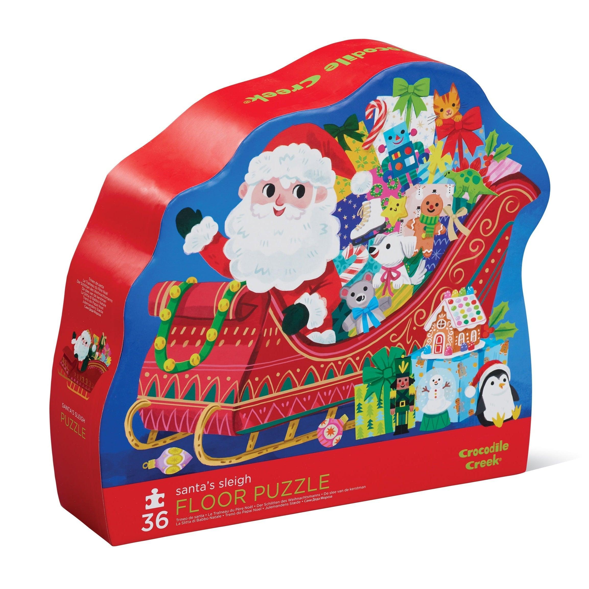 Santa's Sleigh 36-Piece Floor Puzzle
