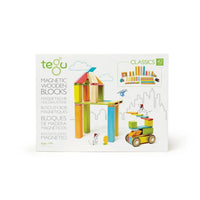 Tegu 42-Piece Magnetic Wooden Block Set - Tints