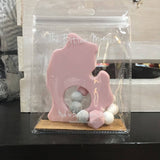 The Bitten Mitten Silicone Teether - Blush Pink