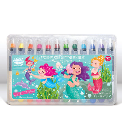 Washable Gel Crayons, Assorted Colors, Non-Toxic Twistable Gel