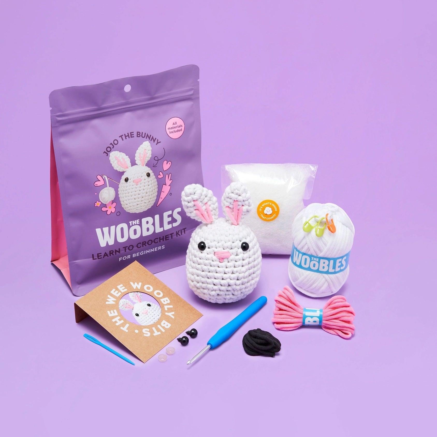 The Woobles Learn to Crochet Kits for Beginners - Jojo the Bunny