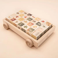 Uncle Goose Watercolor ABC Blocks w/ Wagon