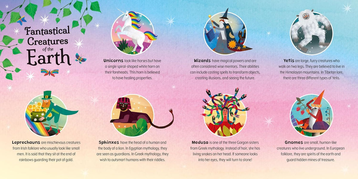 Unicorns and Other Creatures of the Earth: A Slide-and-See Book