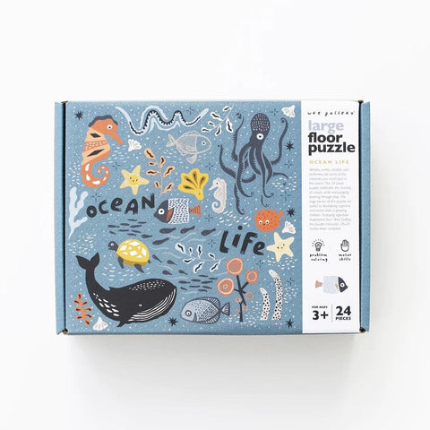 Wee Gallery 24-Piece Floor Puzzle - Ocean Life