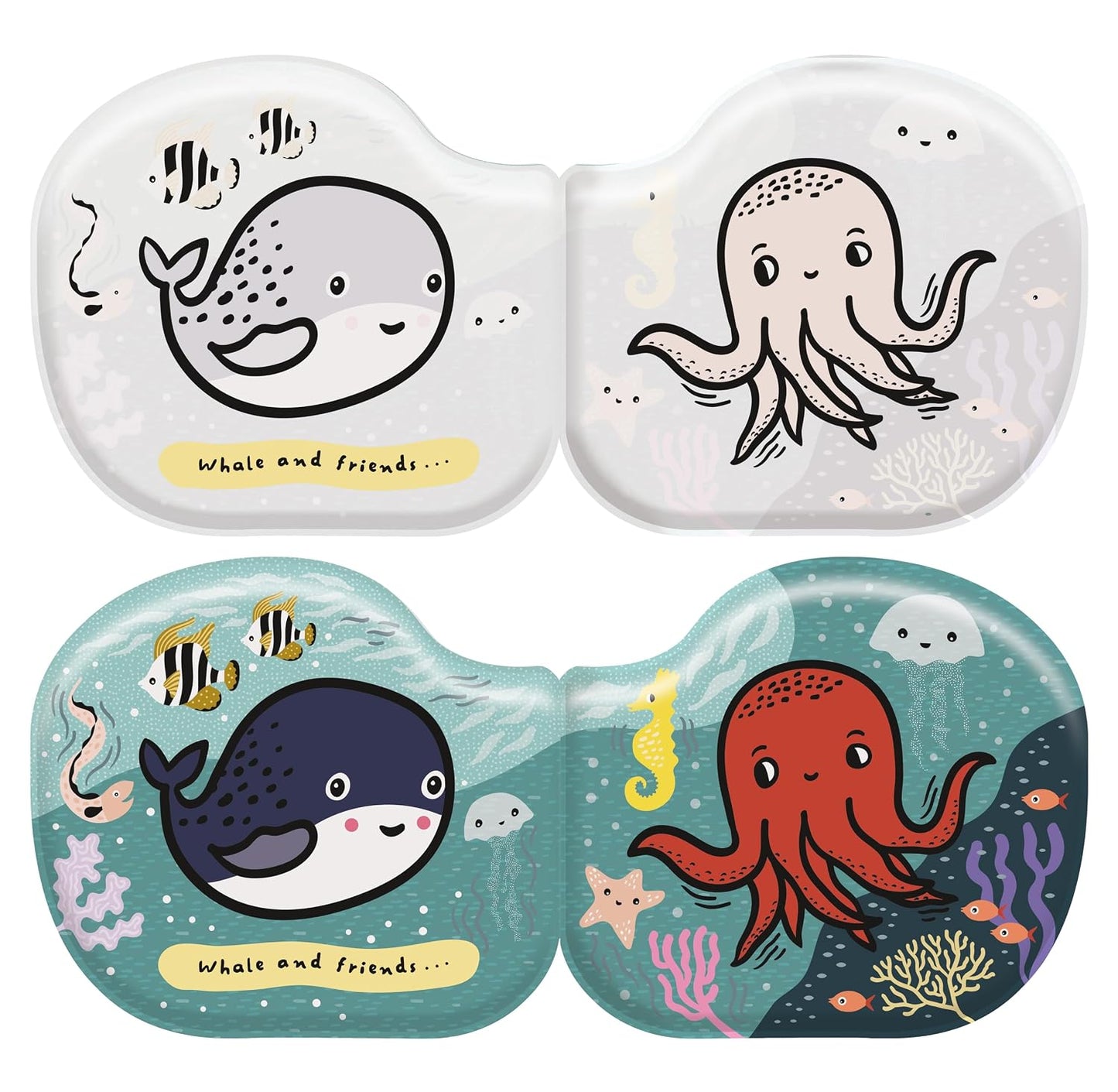Whale & Friends Shaped Bath Book