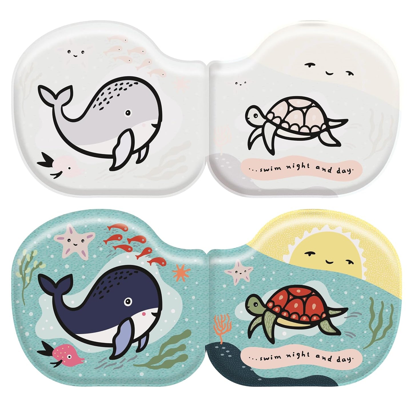 Whale & Friends Shaped Bath Book