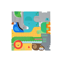 Wooden Puzzle + Play Shaped Safari Animals