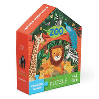 Zoo 50-Piece Flat House Puzzle