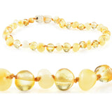Amber Necklaces by R.B. Amber Jewelry (Small - 10-11") - Polished Butter Lemon