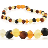 Amber Necklaces by R.B. Amber Jewelry (Small - 10-11") - Raw Multi