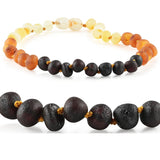 Amber Necklaces by R.B. Amber Jewelry (Small - 10-11") - Raw Rainbow