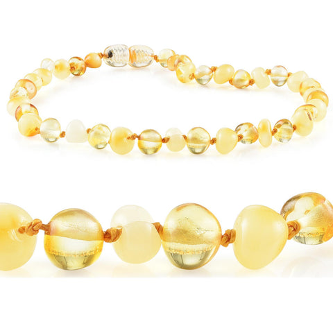 Amber Necklaces by R.B. Amber Jewelry (12 - 13") - Polished Butter Lemon