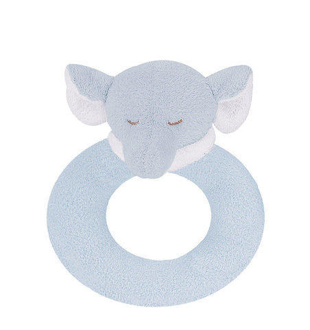 Angel Dear Ring Rattle - Blue Elephant