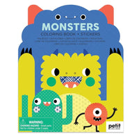 Coloring Book with Stickers - Monsters