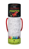 Coloring Poster Art Set - Dino World