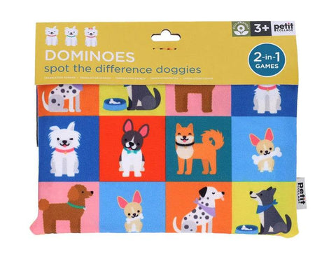 Dominoes Spot the Difference Game - Doggies