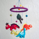 Felted Wool Mobiles from The Winding Road - Dinosaurs