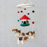 Felted Wool Mobiles from The Winding Road - Dogs & Dog House