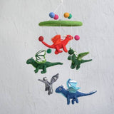 Felted Wool Mobiles from The Winding Road - Flying Dragons