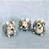 Felted Wool Ornaments from The Winding Road - Hedgehog