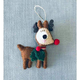 Felted Wool Ornaments from The Winding Road - Rudolph