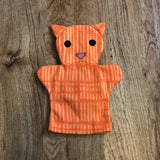 Fleece Hand Puppets - Orange Stripe Cat