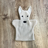 Fleece Hand Puppet - Tan Dog w/ Short Ears
