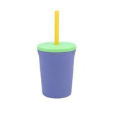 Silikids 12 oz Straw Cup - Grey/Lime