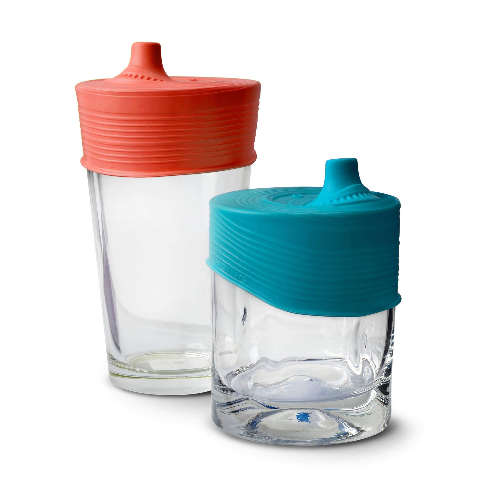 Siliskin Sippy Top 2-Pack - Red/Teal