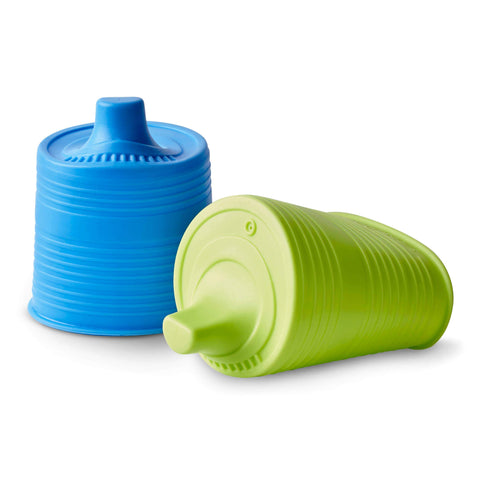 Siliskin Sippy Top 2-Pack - Blue/Green