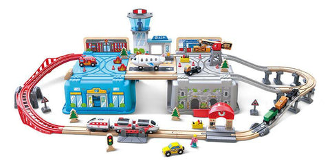 Hape Super Cityscape Transport Bucket Set