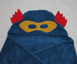 Hooded Bath Towel - Superhero (Blue)