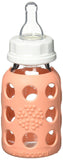 Lifefactory 4 oz Glass Baby Bottles with Silicone Sleeve - Cantalope