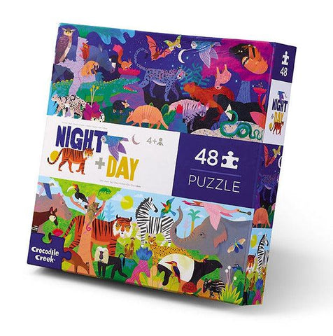 Opposites 48-Piece Puzzle - Night and Day