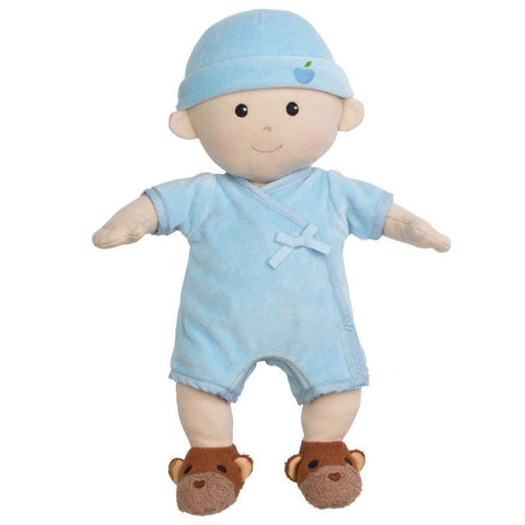 Organic Apple Park Baby Doll - Baby Boy in Blue