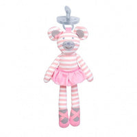 Organic Farm Buddies Pacifier Toys - Ballerina Mouse