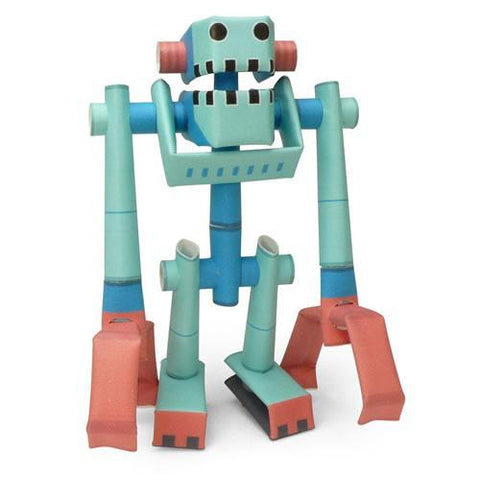 PIPEROID Penk & Bearborg Professor & Robot Bear - Japanese 3D Paper Puzzle  DIY Robot kit for Kids and Origami Kit for Adults