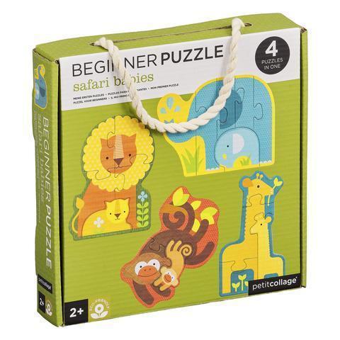Petit Collage Safari Babies Beginner Puzzle