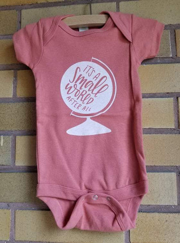 Treetops Collective It's a Small World Onesie - Pink