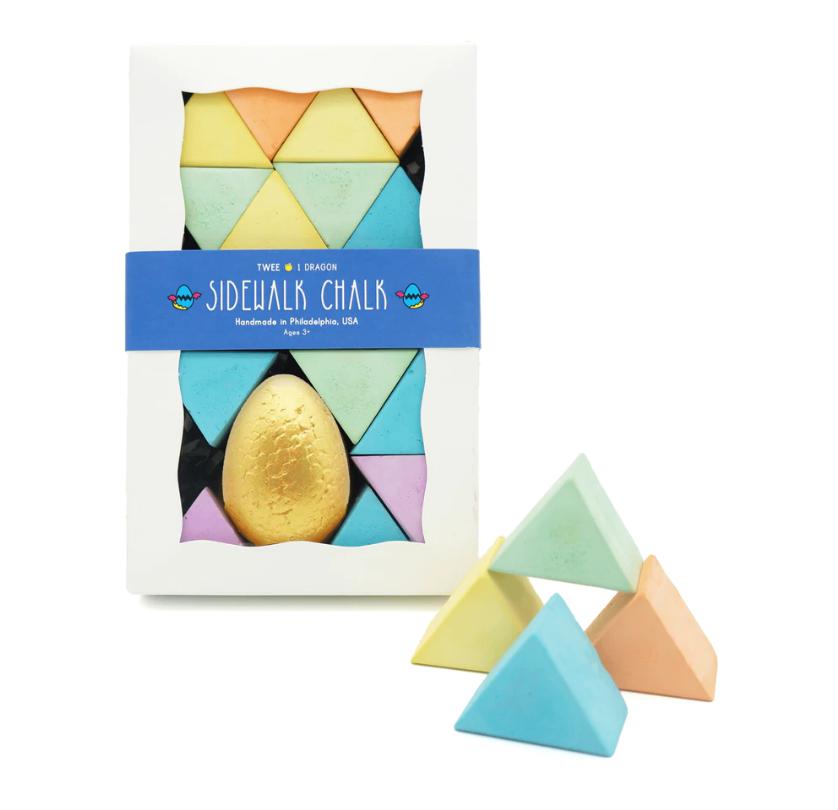 Twee One Dragon Egg Sidewalk Chalk - Set of 15 + Egg
